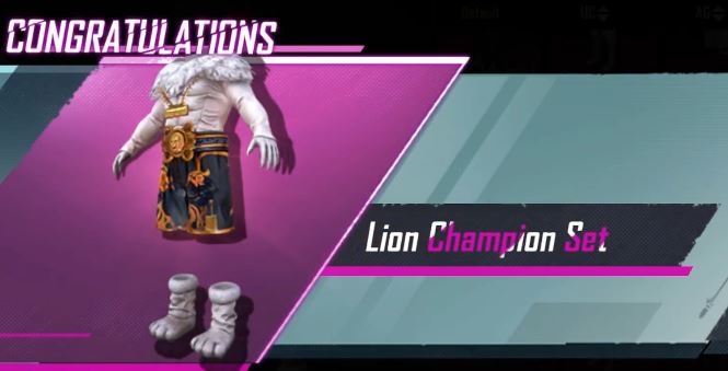 Lion Champion Set