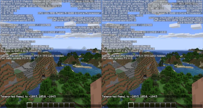 Minecraft Java Sodium vs OptiFine performance mods