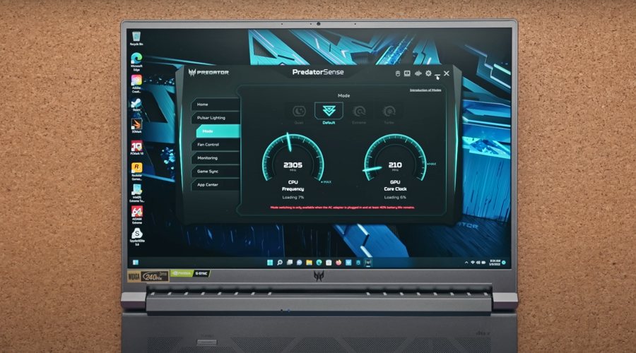 Acer's Built-in PredatorSense Software for Predator Series Laptops