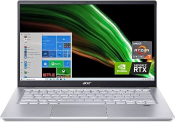 Acer Swift X (SFX14-41G-R1S6) Budget Gaming Laptop