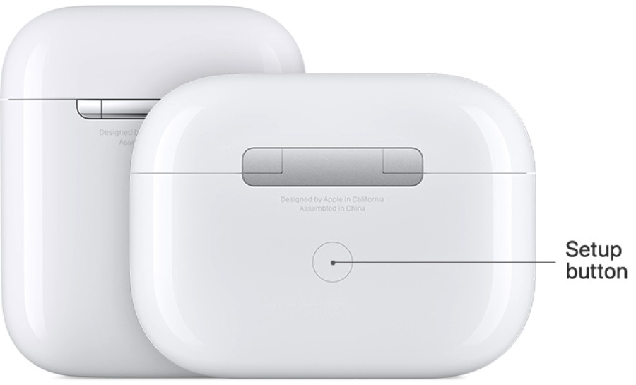 AirPods Charging Case Setup Button