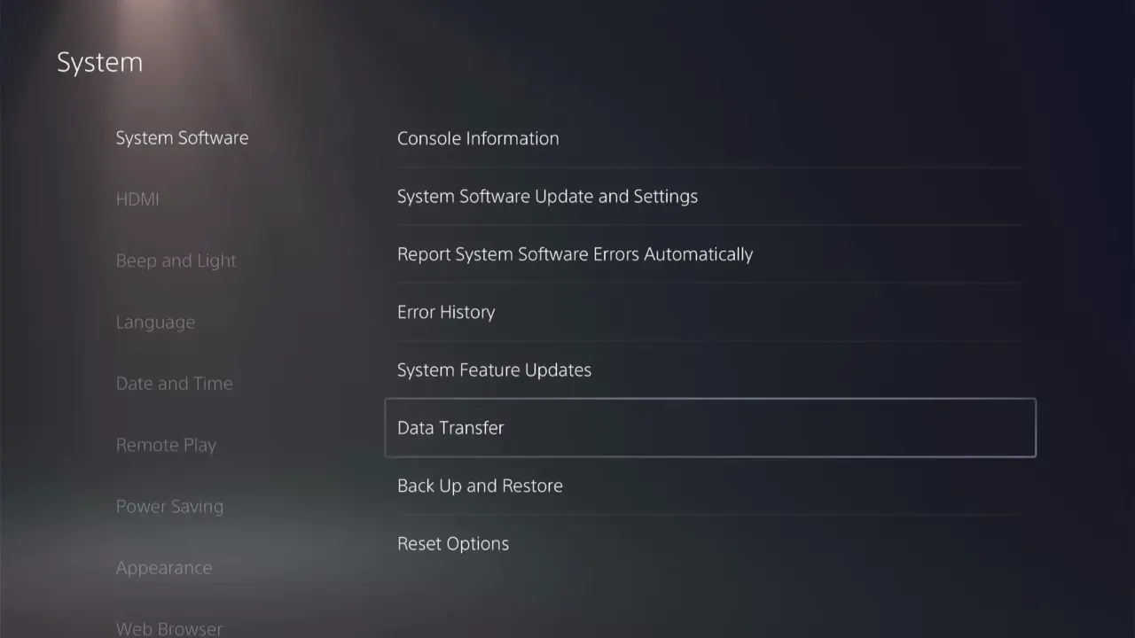 Transfer Data from PS4 to PS5 using Wi-Fi 1