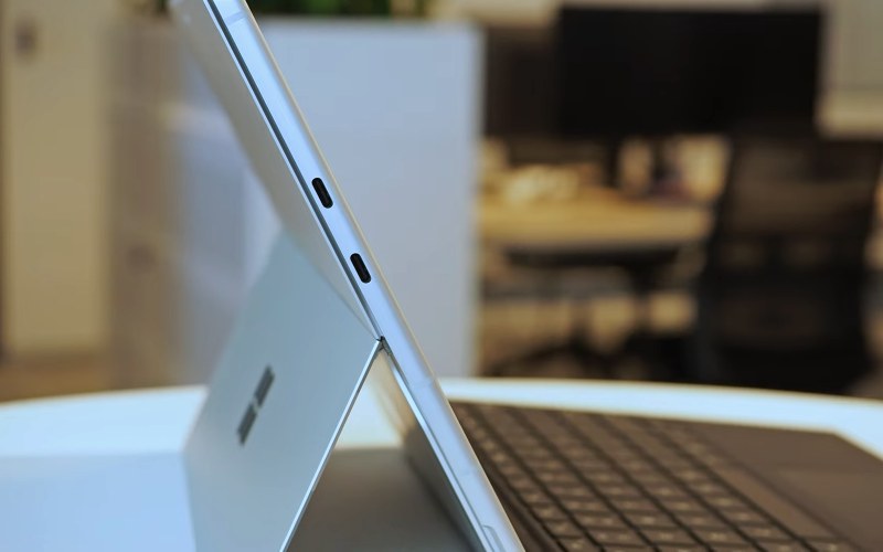 Two USB Ports are located on the side of Surface Pro 9