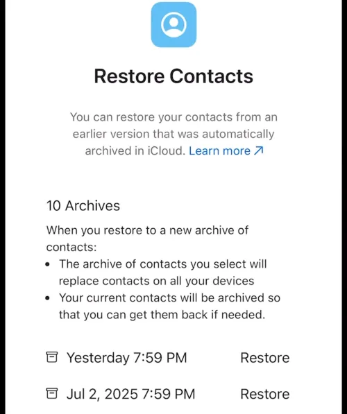 How to Recover Deleted Contacts on iPhone