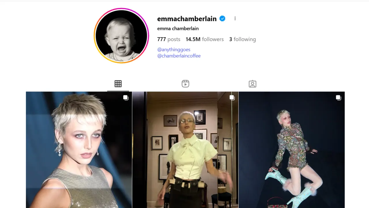 Emma Chamberlain Instagram