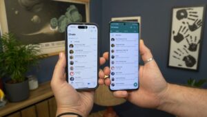 How to Use the Same WhatsApp Account on Two Phones A smartphone screen displaying the new WhatsApp Companion Mode feature, symbolizing multi-device connectivity and synchronization.