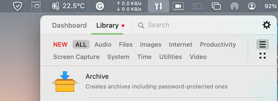 Archive large size files on your Mac to save space