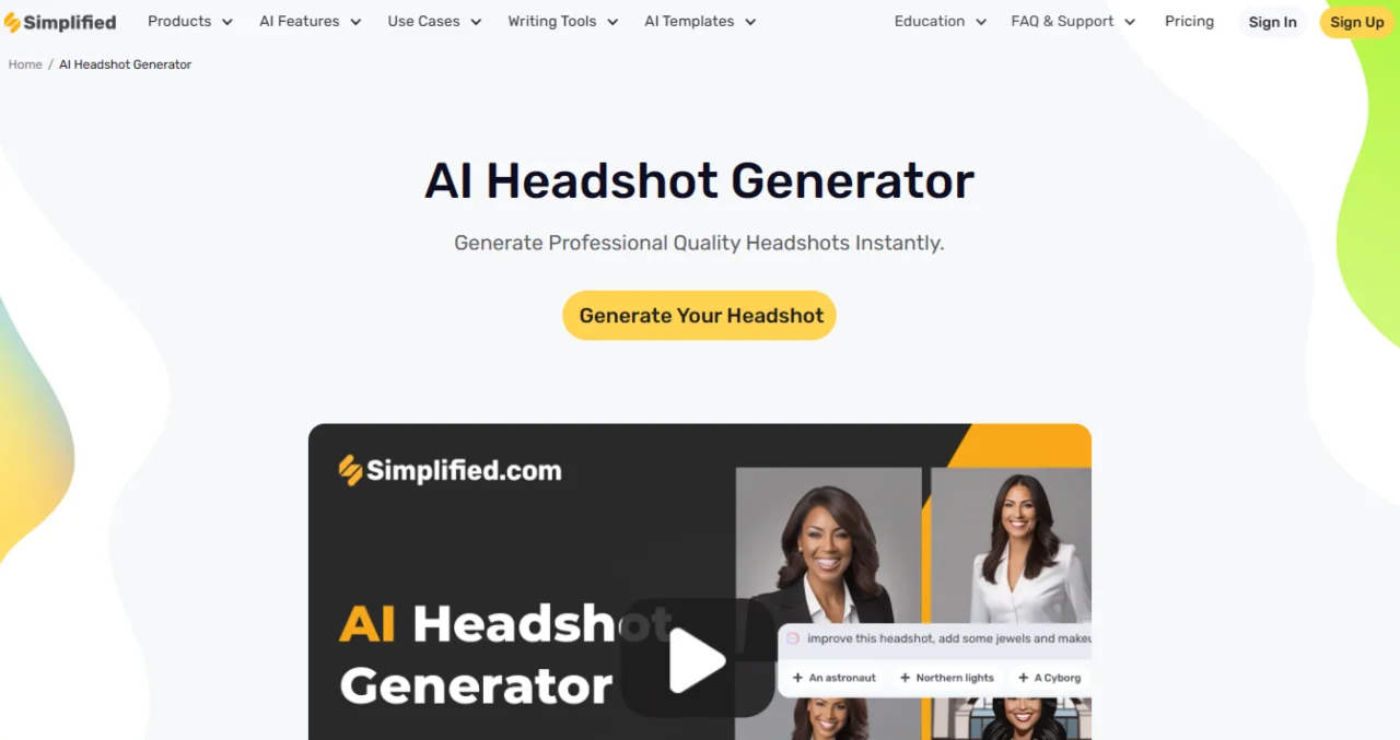 Simplified Headshot Generator