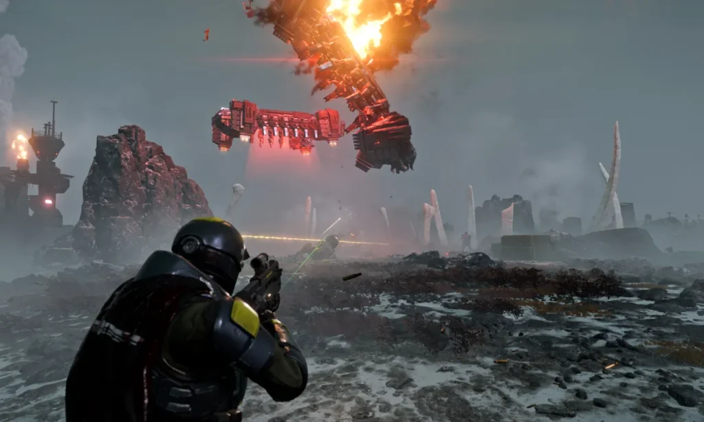 Helldivers 2 PC Players Riled Up Over Account Linking Requirement Helldivers 2 account linking controversy