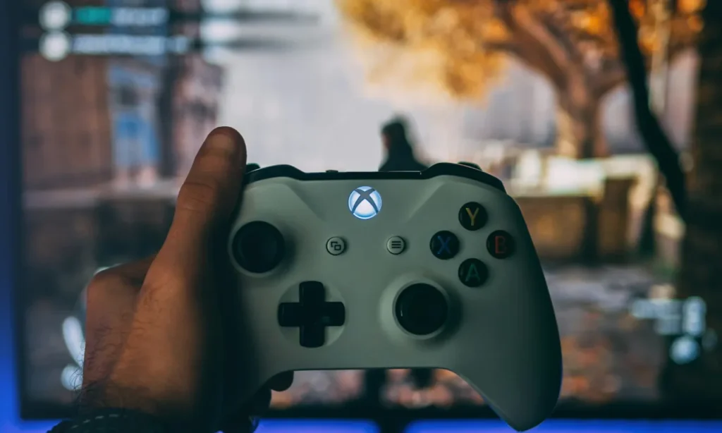 Gaming monitor setup for console gaming