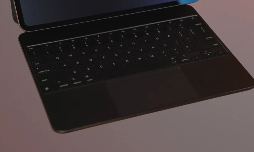Magic Keyboard attached with iPad Pro 2024