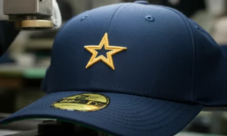 American-made baseball caps showing high-quality craftsmanship and design.