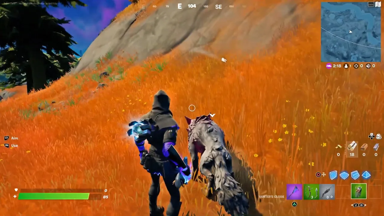 Taming Wolf in Fortnite