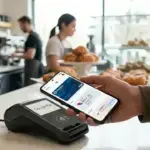 Labeled layout of the Google Wallet Android interface showing the Add to Wallet menu button.