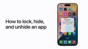 How to Lock and Hide iPhone Apps on iOS 18