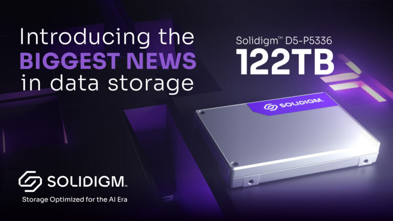 Solidigm Unveils World’s First “122 TB” Data Center SSD, Targeting AI-Focused Workloads