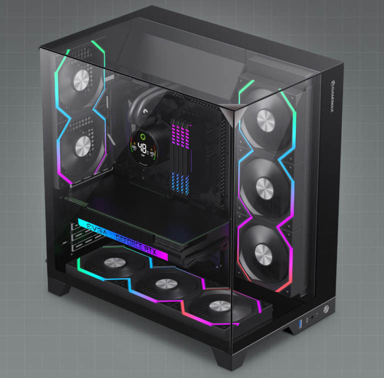 GameMax’s Infinity Pro Chassis Features Backside Connector Layout, Dual-Chamber & Up To 8 Fans