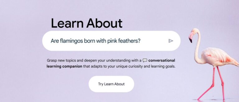 Google Has Launched An Experimental New AI Tool Called ‘Learn About,’ Which Provides More Educational Or Textbook-Style Responses