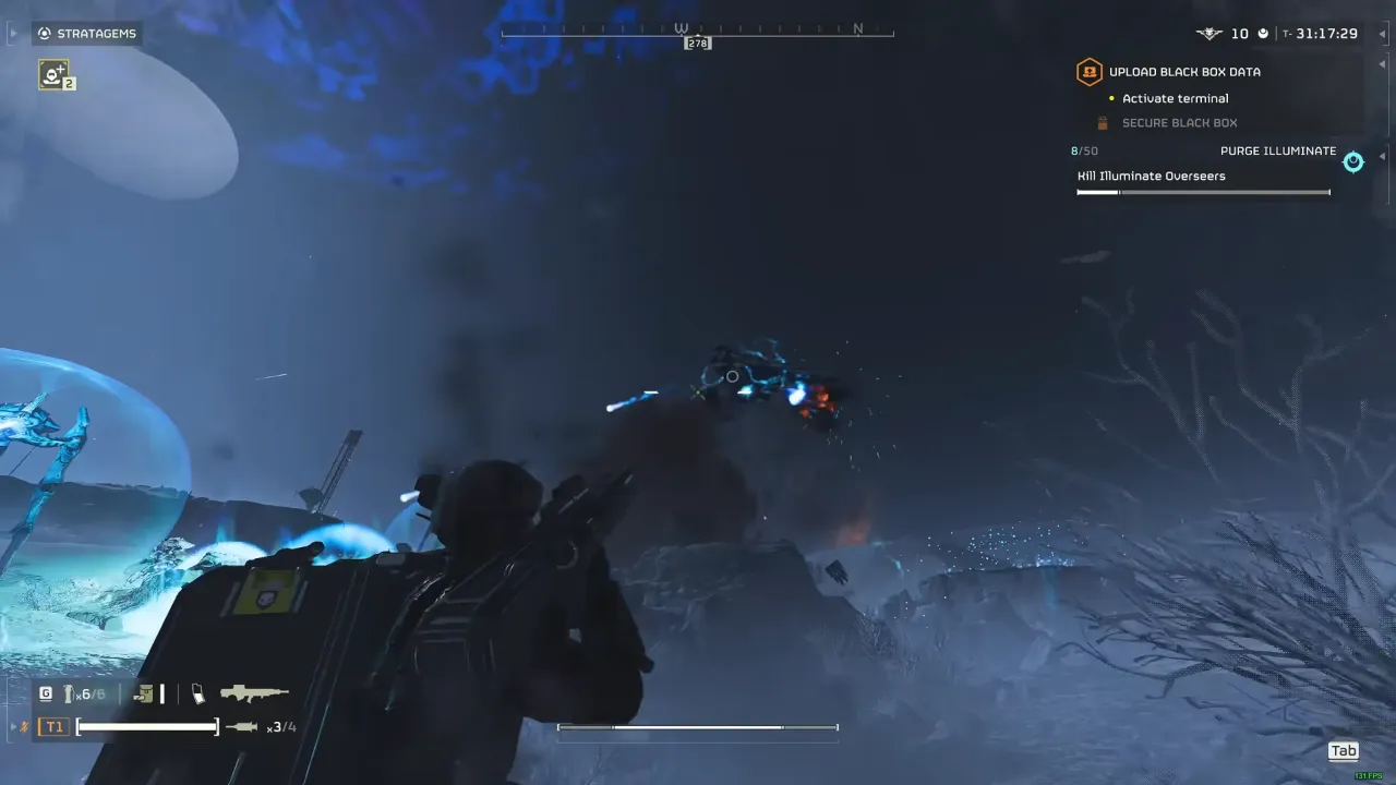 Taking down Stingray in Helldivers 2