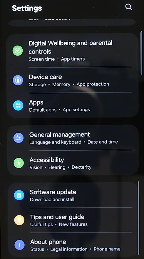 System update on Android 1