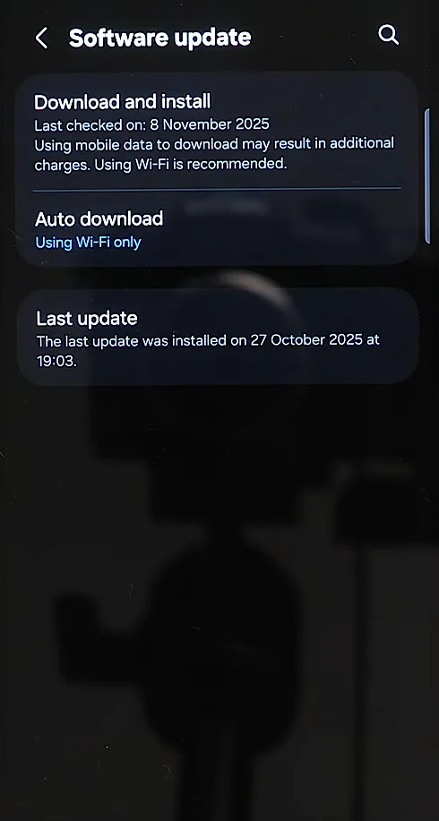 System update on Android 2