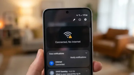 How to Fix Internet Connection Issues on Android Devices Android phone connected to wifi but no internet error message.
