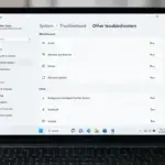 Windows 11 settings menu showing the Other troubleshooters screen with the Network and Internet troubleshooter option.