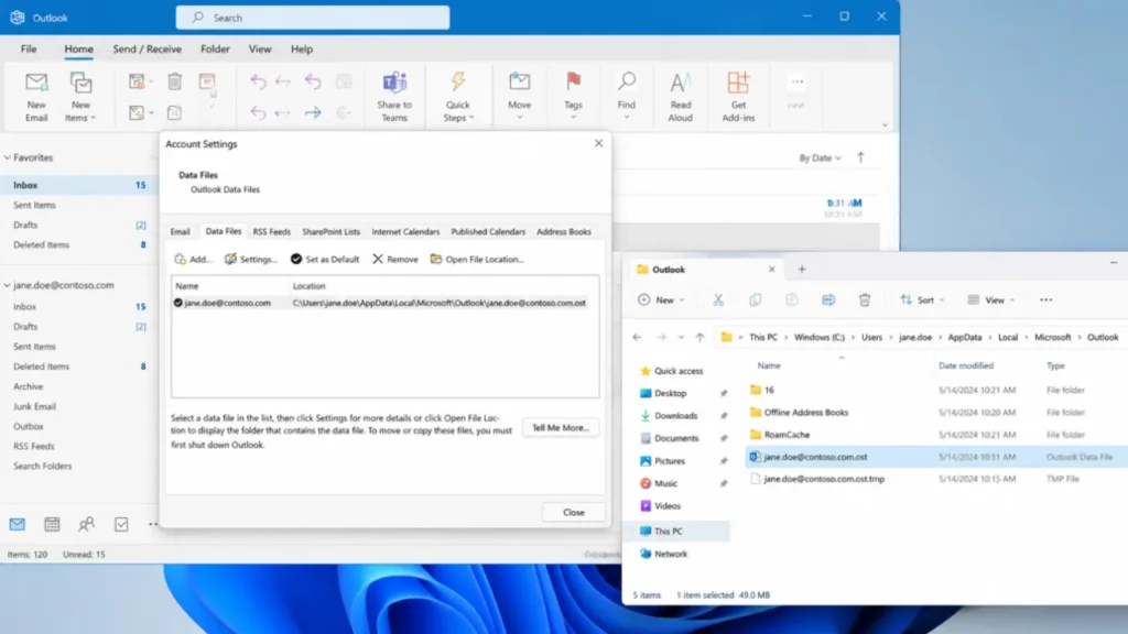 How to Rebuild an OST File in Microsoft Outlook Steps to rebuild a corrupted OST file in Microsoft Outlook on Windows.