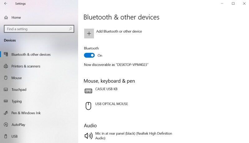 Re-enabled bluetooth in windows 10.